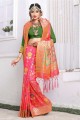 Trendy Fuschia Pink Banarasi Art Silk saree