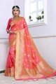 Fashionable Fuschia Pink Banarasi Art Silk saree