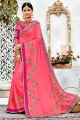 Lovely Pink Soft Silk saree