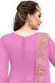 Luring Pink Modal Cotton Churidar Suit