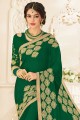 Lovely Green Chiffon saree