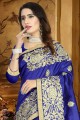 Enticing Navy Blue Art Silk saree