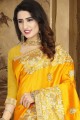 Enticing Musturd Yellow Art Silk saree