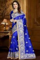 Adorable Royal Blue Art Silk saree