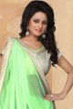 Snazzy Light Green Georgette saree