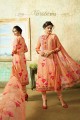 Latest Ethnic Orange Cambric Cotton Palazzo Suit