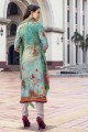 Ravishing Multi Cotton Satin Churidar Suit