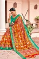 Appealing Orange Art Silk saree