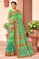 Impressive Green Art Silk saree