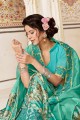 Excellent Sea Green Fancy Silk saree