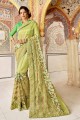 Excellent Light Green Fancy Silk saree