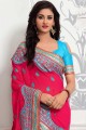 Designer Rani Pink Georgette saree