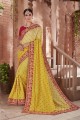 Exquisite Yellow Art Silk saree