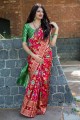 Sassy Red Art Silk saree