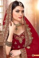 Ravishing Velvet Lehenga Choli in Maroon