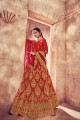 Trendy Red Art Silk Lehenga Choli