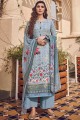 Sky blue Silk and viscose Palazzo Suit