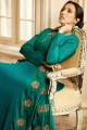 Rama green Cotton and rayon Gown Dress