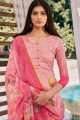 Light pink Cotton and silk Palazzo Suit