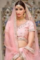 Pink Silk Wedding Lehenga Choli