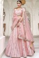 Pink Silk Wedding Lehenga Choli