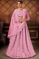 Divine Pink Net Party Wear Lehenga Choli