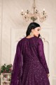 Violet Net Eid Anarkali Suit