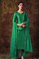 Aqua green Silk Eid Pakistani Suit