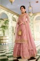 Light pink Soft net Eid Lehenga Suit