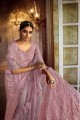 Ravishing Pink Soft net Wedding Lehenga Choli