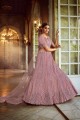 Ravishing Pink Soft net Wedding Lehenga Choli