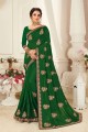 Charming Green Silk Saree