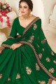 Charming Green Silk Saree
