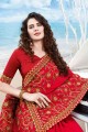 New Red Silk Saree