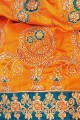 Lovely Orange Silk Saree