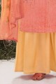 Light orange Cotton Eid Palazzo Suit