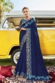 Gorgeous Blue Silk Saree