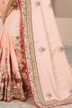 Light baby pink Silk  Saree
