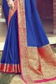 Appealing Royal blue Silk Saree