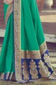 Elegant Green Silk Saree