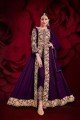 Wine purple Georgette Eid Anarkali Suit