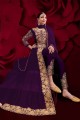 Wine purple Georgette Eid Anarkali Suit