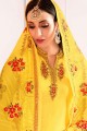 Yellow Georgette Eid Salwar Kameez