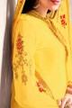 Yellow Georgette Eid Salwar Kameez