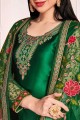 Green Georgette Eid Pakistani Suit