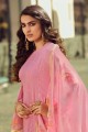 Onion pink Georgette Palazzo Suit
