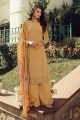 Dusty yellow Georgette Palazzo Suit