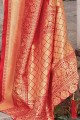Modish Pink Silk South Indian Saree