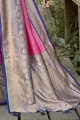 Pretty Pink Silk South Indian Saree