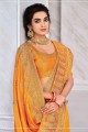 Splendid Yellow Silk Saree